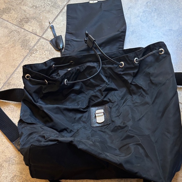 Dolce & Gabbana Sleek Black Backpack, zipper missing pull and inside pocket torn - Picture 9 of 12